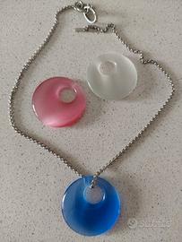 collana Morellato Acciaio serie Bali -3 pietre