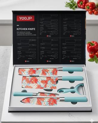 Elegante Set di Coltelli da Cucina YODJP - Motivo 