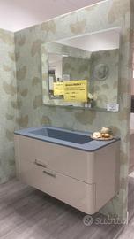 MOBILE BAGNO 100 CM - LAVABO GRIGIO OPACO