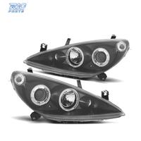 FARI PEUGEOT 307 01-05 ANGEL EYES FONDO NERO H7 H1
