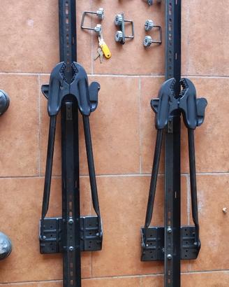 Coppia Portabici da Tetto FAPA con Chiavi e Ganci