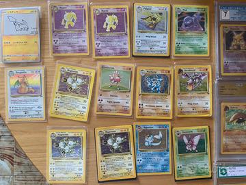 Lotto carte onepiece e pokemon vintage box op01
