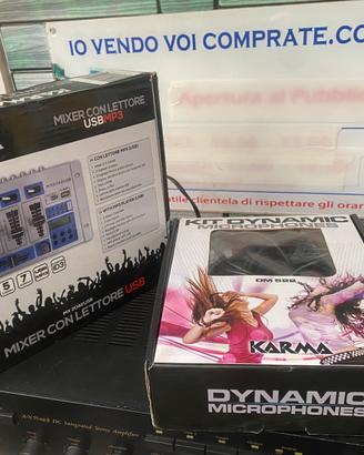 mixer con lettore usb controller karma +2