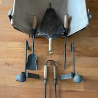 Set da camino vintage originale anni 60