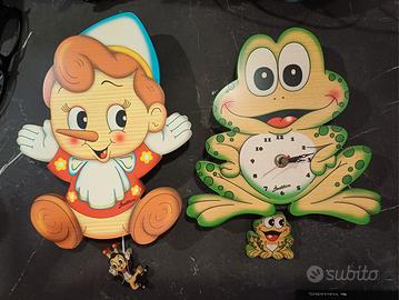 pinocchio carillon e orologio rana Bartolucci