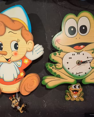 pinocchio carillon e orologio rana Bartolucci