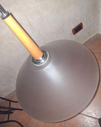 SOSPENSIONE IN VETRO SA TINATO E LEGNO DI FAGGIO
