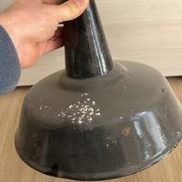 Lampadario in lamiera smaltata da collezione