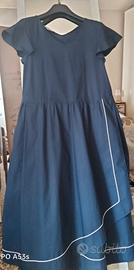 Vestito lungo blu , Cottone, tg 42/44
