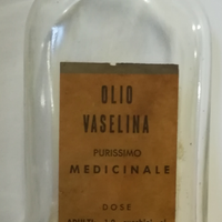 Bottiglia olio di vaselina medicinale vintage