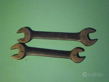 4 CHIAVI INGLESI doppie 8/9-10/11 nuove anni '50