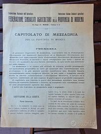 capitolato mezzadria 1924 modena