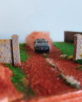 Diorama artigianale Audi  con Effetto Polvere