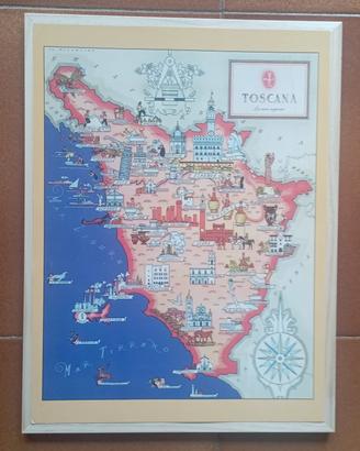Stampe Vintage *Love Toscana* 30x40
