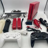 Nintendo Wii Red Edition Originale + 450 Giochi