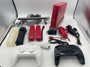 Nintendo Wii Red Edition Originale + 450 Giochi