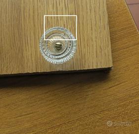 Antica maniglia in vetro per mobili vari - scheggi