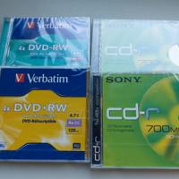 CD vergini Sony e dvd riscrivibili verbatim NUOVI