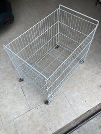 Carrello grigliato pieghevole