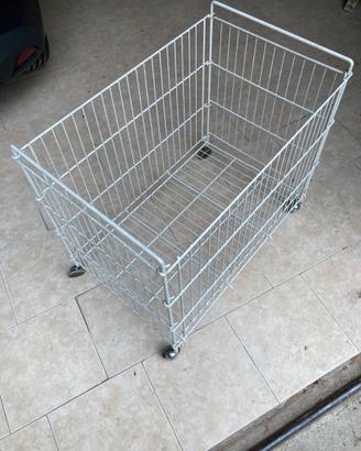 Carrello grigliato pieghevole