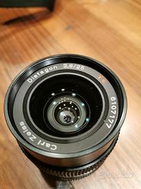 obiettivo contax Zeiss 25 mm F2.8