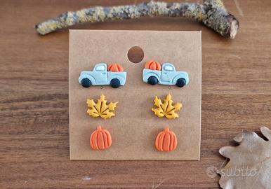 Orecchini in fimo autunnali