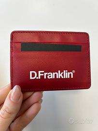 Porta carte D. Franklin rosso – slim e compatto