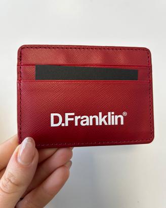 Porta carte D. Franklin rosso – slim e compatto