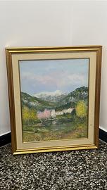 Quadro con cornice in legno