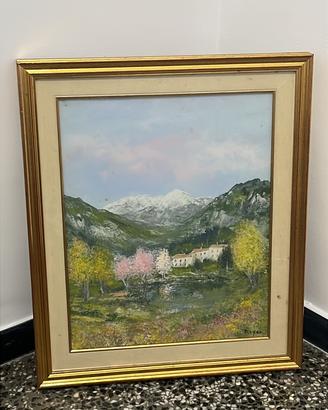 Quadro con cornice in legno