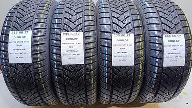 4 GOMME 235 60 17 DUNLOP INV RIF4130