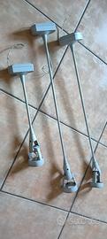 3 lampade faretti reggiani spot pendenti targetti