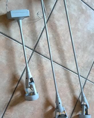 3 lampade faretti reggiani spot pendenti targetti