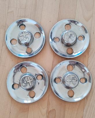 Set 4 Coprimozzi Alfa Romeo Epoca Cromati Original