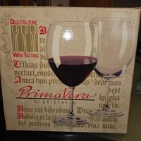 Calici in cristallo da degustazione vino