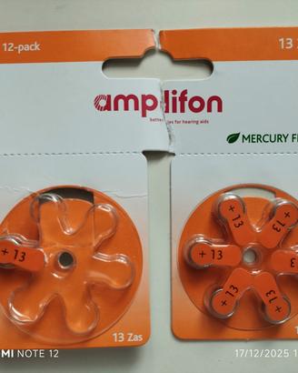 Batterie x apparecchi acustici nuove
