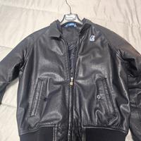 giacca pelle k-way