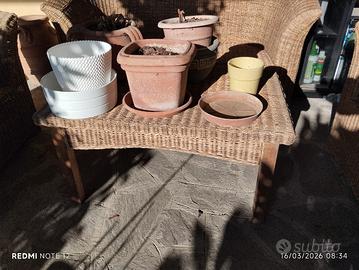 arredo giardino in rattan naturale