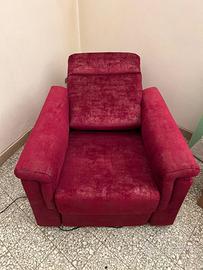 Poltrona movimento relax elettrico e lift due moto
