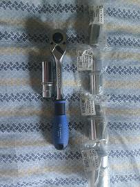 Kit cembre cricchetto + N° 5 bussole lunghe