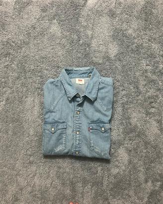 Camicia levis in demin maniche corte taglia M