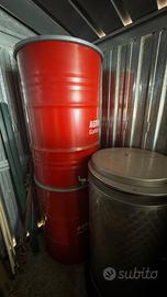 Fusto olio vuoto 200 litri 2 pezzi