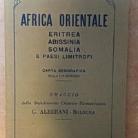 Cartina Africa Orientale - Eritrea Abissinia Somal