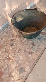 antico paiolo in rame 