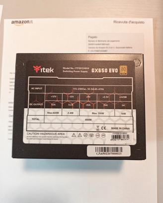 Alimentatore pc Itek sfx Gx 650w