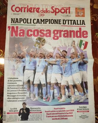 Corriere dello Sport 24/5/2025 scudetto Napoli
