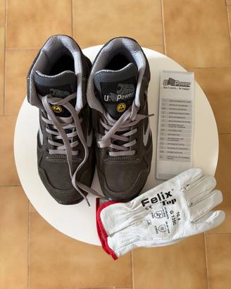 Scarpe antinfortunistiche  + Guanti - Mai usati