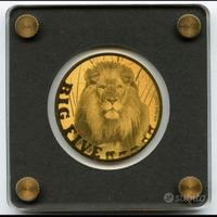 lotto Ciad leone e rinoceronte oro 999 desc.intern