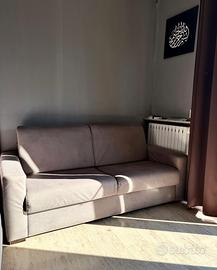 Divano letto microfibra