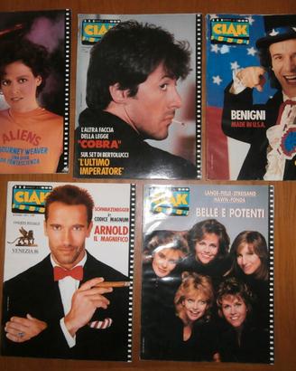 Ciak rivista N° 7-9-10-11-12 anno 1986 ben conserv